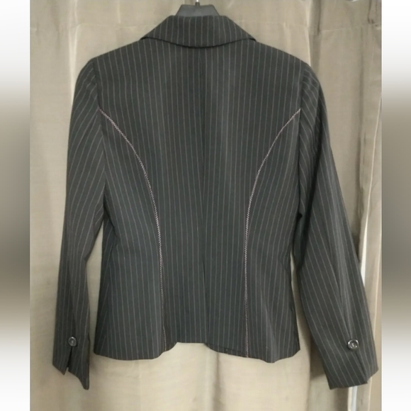 Bebe Black Sophisticated Career Blazer Sz 8 - Picture 5 of 5